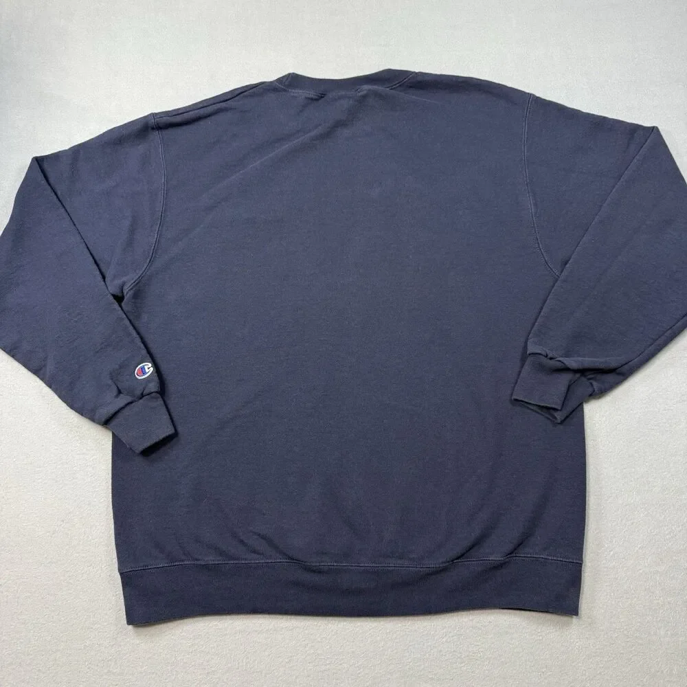 Champion Navy Blue Crewneck Sweatshirt US Secret Service Embroidered Logo L